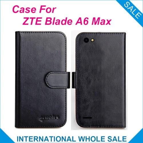 Original! ZTE Blade A6 Max Case ,6 Colors High Quality Leather Exclusive Case For ZTE Blade A6 Max Phone Bag Tracking