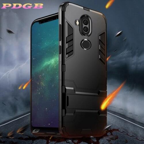 PDGB 2019 Slim Solid Armor Case Hybrid TPU Shell Stand Cover For Huawei Mate 10 20 pro Mate 20 10 lite Mate 20X protective case