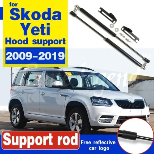For Skoda Yeti 2009-2019 Car Front Bonnet Cover Support Lift Hydraulic Rod Strut Bars Bracket Refit Car accessories