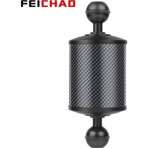 Upgraded Carbon Fiber Float Buoyancy Aquatic Arm 5" 8" 10" 12" Length Dia 60mm Dual Ball 25mm for Gopro DJI Osmo Action Camera