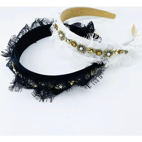 Women Headband Lace Fashion Blossom Headband Cute Llittle Flowers Hair Hoop Hair Accessories For Girls