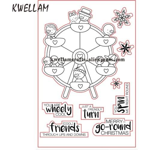 MERRY CHRISTMAS YOU ARE wheely COOL Scrapbook DIY photo cards rubber stamp clear stamp transparent stamp 10x15cm 7082216