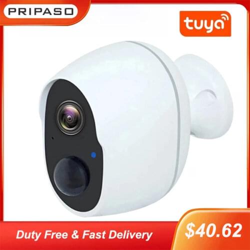 Tuya Low Power Battery Camera Outdoor Waterproof Wifi Camera 2MP PIR Motion Detect Wireless Security CCTV Camera Cloud Storage