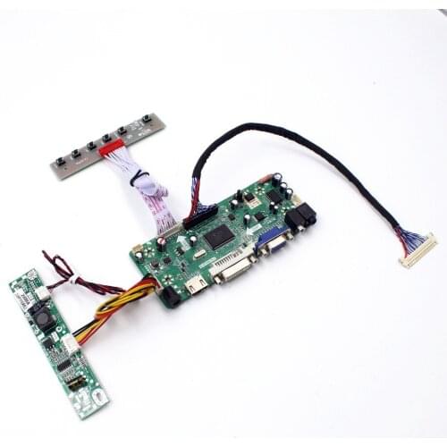 DVI VGA Audio LCD controller board Kit for 21.5 inch T215HVN01.1 1920X1080 WLED LED LCD panel LVDS singal HDMI-compatible input
