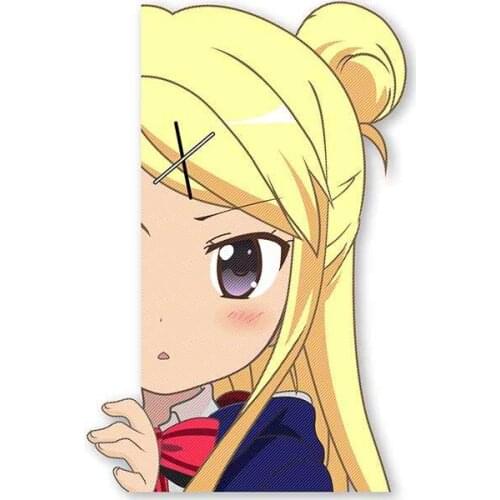 Dawasaru for Peeking Karen Right Vinyl Car Stickers Laptop Trunk Decal Scratch-proof Custom Printing Window Decor 13cm X 8cm