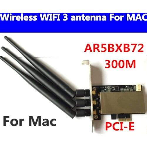 Free Shipping MACPRO AR5BXB72 PCI-E 1X Airport Extreme Dual frequency Wireless WIFI Card 3 antenna For All Mac Pro 2006-2012