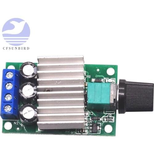 10A 12V-30V Voltage Regulator PWM DC Motor Speed Controller 12V 24V Adjustable Speed Regulator Dimmer Control Switch for Fan