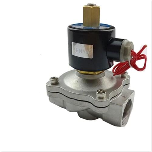 2 way Electric Solenoid Valve DN8 DN10 DN15 DN20 DN25 Stainless Steel 304 Pneumatic normally open solenoid Valve for Water Oil