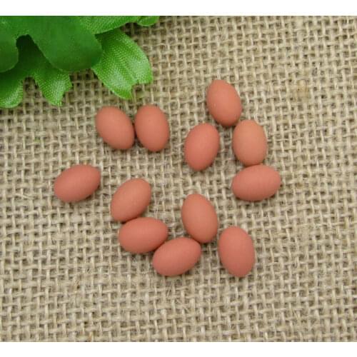 20Pcs Coffee Eggs Resin Decoration Crafts Flatback Cabochon Scrapbook DIY Embellishments Accessories Buttons