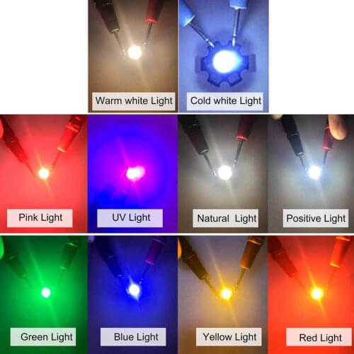 25Pcs 5V LED Chips 200LM 0.5/1/3W High Power LED Lamp Beads for DIY Lighting Fixtures