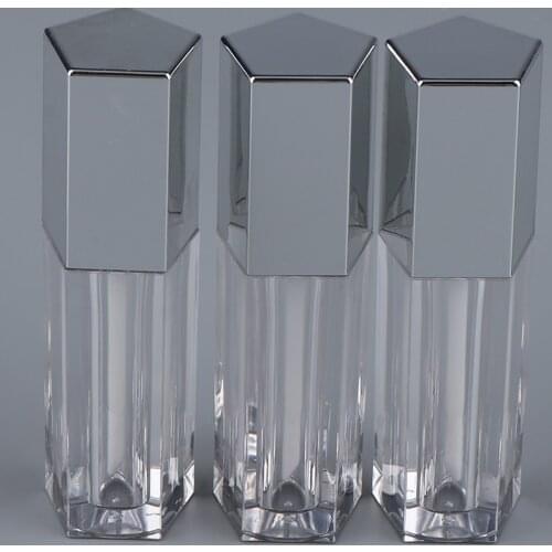 3Pcs 5ml Empty Lip Gloss Tubes Containers Plastic Body Reusable Refillable