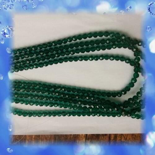 8mm Emerald Colour 32 Faceted Round Beads DIY Strands Crystals for Chandeliers ,Beads Curtain