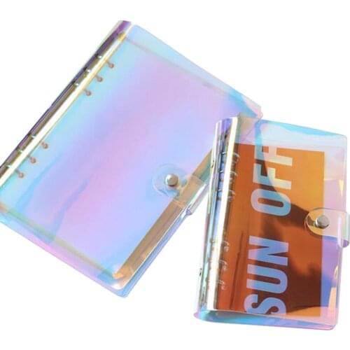 A5 A6 6 Holes Binder Folder File Cover For Journal Note Book Diary Notepad PVC Memo pad