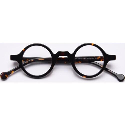 Acetate Transparent Clear Glasses Frame Women Men Vintage Round Eye Glasses Optical Myopia Eyeglasses Frames Eyewear Spectacles