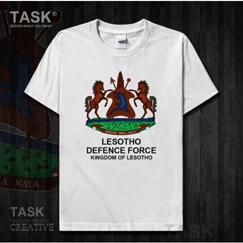 Army Lesotho LSO Sotho Basotho LS country Short sleeve new Tops t shirt mens Military Tactical Fashion summer cotton sports 01