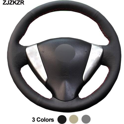 Car Auto Steering-Wheel Cover For Nissan Tiida Sylphy 2012-2015 Versa 2015-2019 Versa Note 2014-2018 NV200 Volant 2013 2014 2017