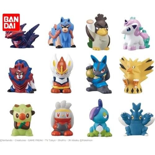 Bandai Pokemon Eternatus Sword and Shield Lucario Cinderace Finger Doll Box Egg Model Toy