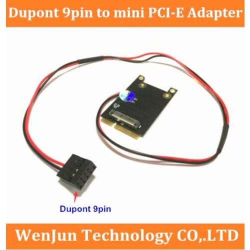 Dupont 9pin to mini PCI-E wireless wifi card with cable 40cm BCM94360CD BCM94331CSAX to MINIpci-e adapter for PC