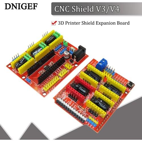 DNIGEF 1 PCS CNC Shield V3 V4 Engraver 3D Printer Shield Expanion Board CNC for arduino CNC Shield V3/V4