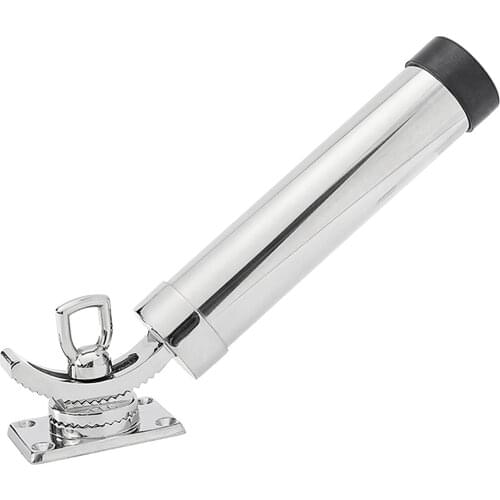 ABS Black Plastic Fishing Rod Pole Holder Portable Fishing Rod Spinning Accessories Durable Tube Mount Bracket Socket Rack