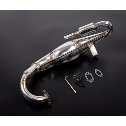 Exhausted pipe Metal exhausted pipe silencer for 1/5 HPI Rovan KM BAJA 5B 5SC 5T PARTS