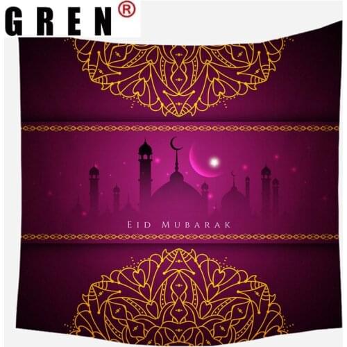GREN Ramadan Mandala Tapestry Hanging Rugs Background Cloth Beach Mat Blanket Art Bedroom Living Dorm Home Decor