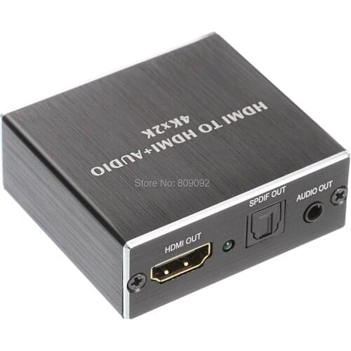 Hdmi audio extractor 4K HDMI to HDMI+ Optical TOSLINK SPDIF+3.5mm Stereo Audio Extractor Converter HDMI Audio Splitter Adapter