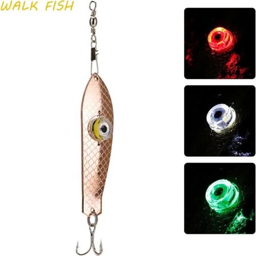 WALK FISH Fishing Lure Fishing Lights Lure LED Fishing Lamp Luminous Baits Underwater Night Fishing Light Baits Fishing Supplies