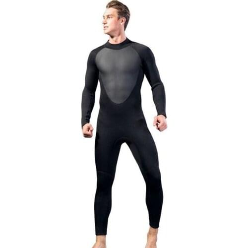 Diving suit 3MM surfing suit mens one-piece winter swimming cold-proof thickening warm swimsuit professional diving
