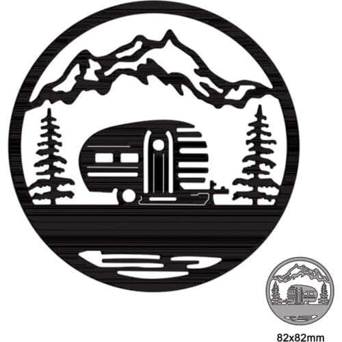 Metal Cutting Dies Cut Die Mold Mountain Scene Tree Car Decoration Scrapbook Paper Craft Knife Mould Blade Punch Stencils New