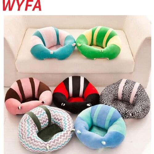 Fullfill Baby care Seat Plush Soft Baby Sofa Infant Learning To Sit Chair Keep Sitting Posture Comfortable For 0-18 Months kids
