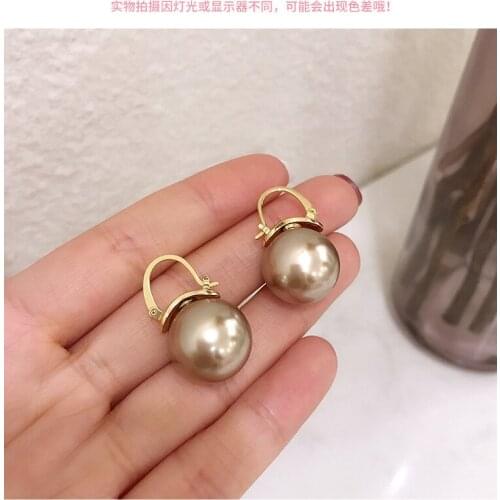2021 Japanese Korean Style New Set Elegant Pearl Earrings Pendant Multi-purpose All-match Temperament Womens Earring Jewelry