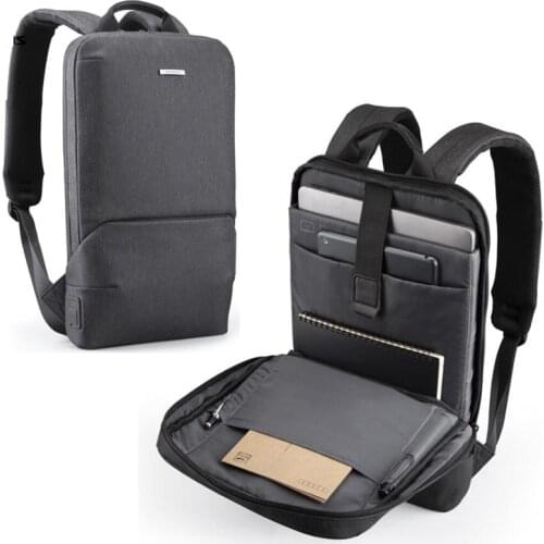 Simple and fashionable mens casual business bag water-repellent multi-function shoulder computer backpack lightweight