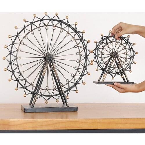 Retro iron Ferris wheel craft ornaments creative home decoration office desktop furnishings boutique gifts