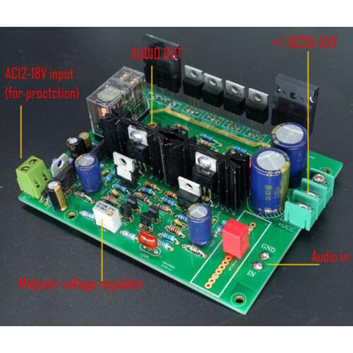 Assembled No feedback amplifier board base on DARTZEEL amp (2 board)