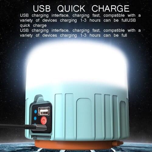 LED Rechargeable Bulb Lamp Market Stall Solar Charge Lantern Portable Emergency Night Tent light Outdoor Camping Home lighting