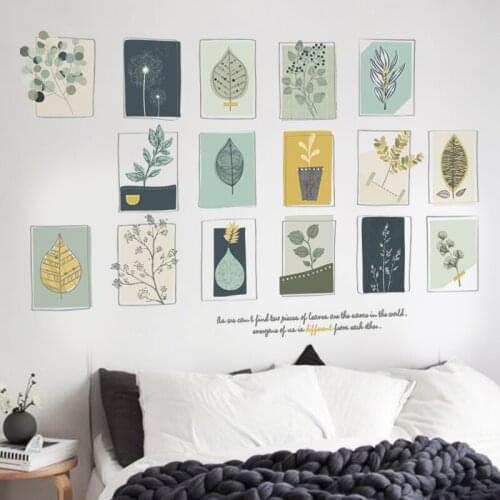 Creative Wall Stickers Flowers Plant Girls Kids Bedroom Living Room Decoration DIY Vinyl Wallpaper Furniture Accessories 2021