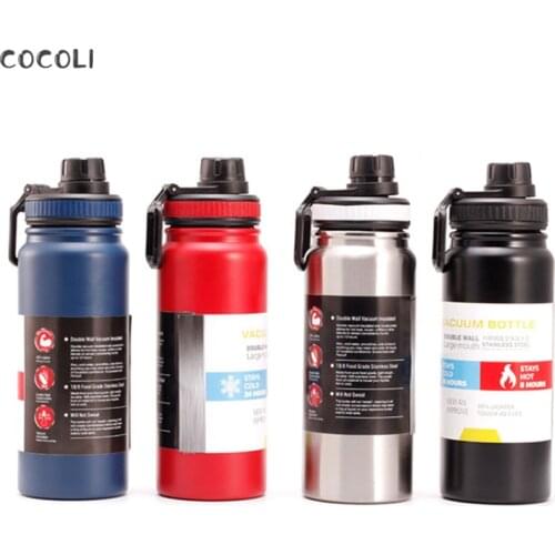 600ML/800ML High Capacity Vacuum Flasks Stainless Steel Termos Cup Portable Outdoor Sport Thermos Water Bottle with Tea Infuser