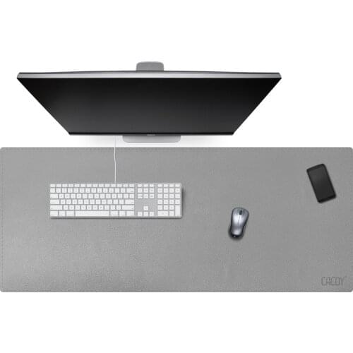 CACOY High Quality Large size Desk pad PU Leather Gaming mouse pad waterproof Keyboard Desk Mat for office work game