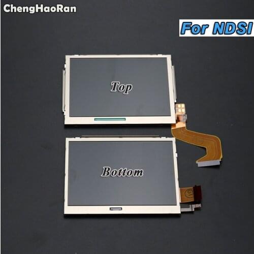 ChengHaoRan New Upper Top Bottom Lower LCD Display Screen Replacement for Nintendo DSI For NDSI