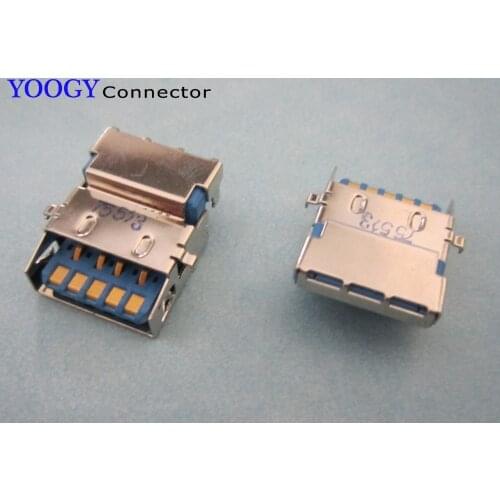 1pcs USB3.0 female connector, common use laptop motherboard USB3.0 socket port