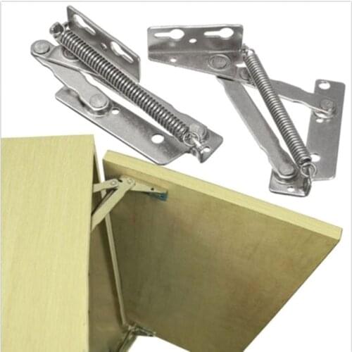 2pc/set Furniture Hinges 80 degree Sprung mechanism lazy sofa lift support Kitchen Cupboard Folding connection Door Hardware