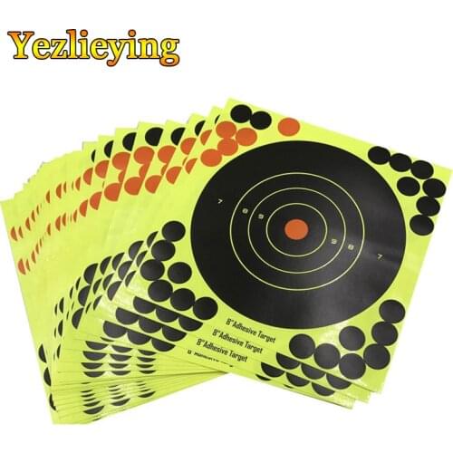 20/30/50Pcs Splatter Flower Objective Colorful 8-Inch Targets Stickers 2020 Hot Sale Shoot Target Adhesive Reactivity Aim Shoot