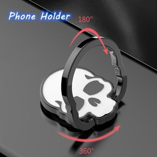 2021 Phone Holder SmartPhone Metal Plate Tablet Ring Bracket For IPhone Huawei For Halloween Skeleton Skull Personalized Design
