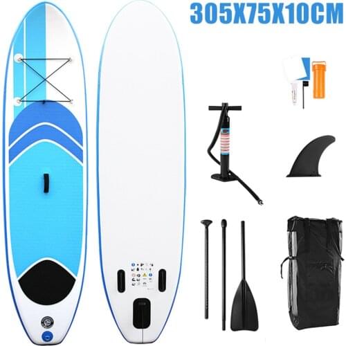 2021 new inflatable 305*75*10cm SUP ultra-light portable inflatable surfboard, water ski, body paddle board, inflatable kayak