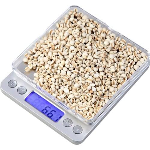ACCT 2000g x 0.1g Mini Weight Scale Portable Electronic Digital Scale Pocket Kitchen Jewelry High Accuracy Balance Silver Tools
