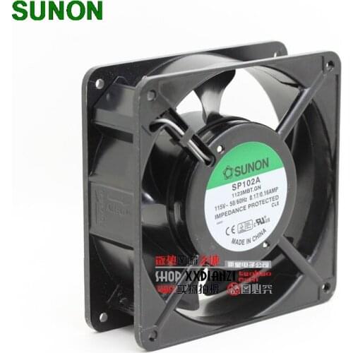 For Sunon SP102A 1123MBT.GN 12038 12cm 120mm AC 115V/110V 12cm 120mm aluminum server inverter coolin fan