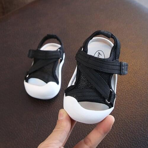 2021 Toddler New Summer Sandals Baby Soft-soled Infant Toddler Shoes Children Non-slip Sneakers Kids Mesh Breathable Sandals