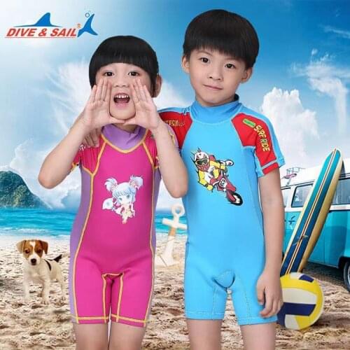 1.5mm Youth Swimwear Neoprene+ Lycra Kids WetsuitRash Guard for Child Swim Snorkeling Boys and Girls Dive Skin Wet Suit Wholesal