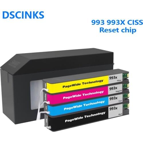 For hp 993 CISS For HP 993X PageWide Color 755dn 4PZ47A MFP 774dn 4PZ43A MFP 774dns Pro 750dn Pro 750dw Pro 777z with ARC chip